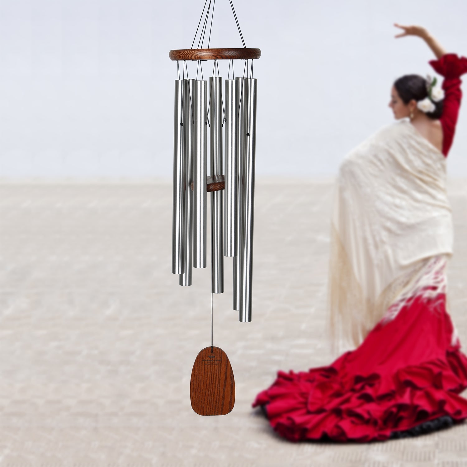 Woodstock Windchimes Latin Trio Spanish Flamenco, Wind Chimes For Outside, Wind Chimes For Garden, Patio, and Outdoor Décor, 36"L