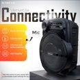 thumbnail image 3 of Parlante Bluetooth Audiobox ABX-1550S de 15" con luces LED y soporte para micrófono, 3 of 7