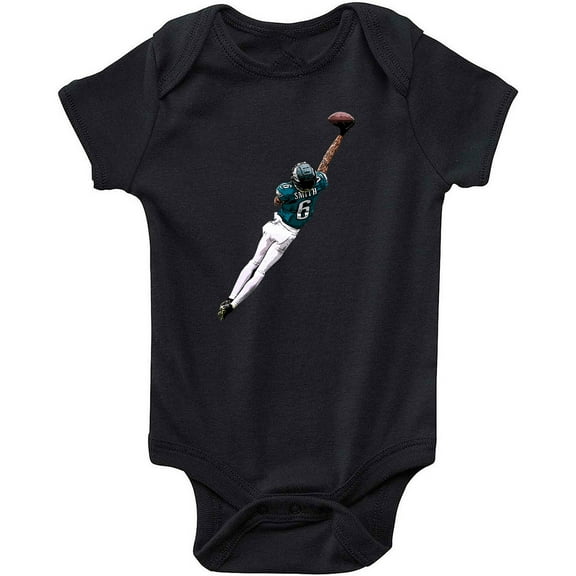Black DeVonta Smith Eagles The Catch Baby 1 Piece