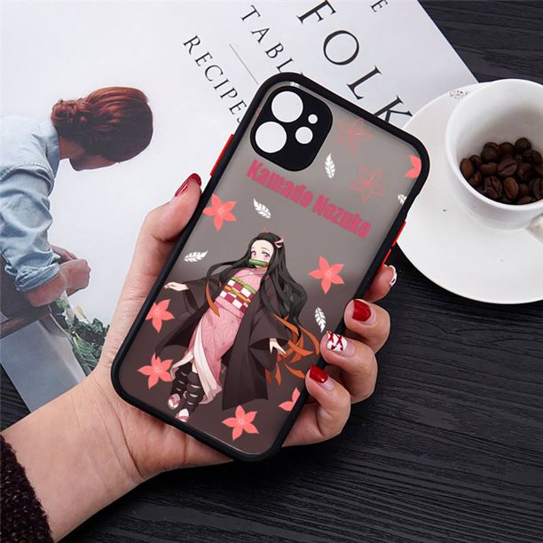 Kimetsu No Yaiba Demon Slayer Anime fundas de teléfono mate para iPhone 14 12 13 Mini 11 Pro XS Max Plus funda trasera dura de PC Tan Jianjun unisex