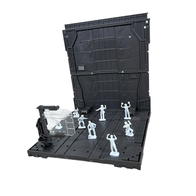 HILABEE Garage Battlefront Base Scene Battle Fighter Layouts for Hobby Models Robots Style A