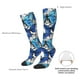 thumbnail image 4 of Balery Blue and White Butterflies Calcetines novedosos Calcetines deportivos Calcetines hasta la rodilla Calcetines de algodón Calcetines originales y geniales, 4 of 6