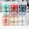 thumbnail image 3 of Adorno navideño para árbol de Navidad Gardenne, juego de 12 bolas navideñas colgantes, acabado fino, detalles delicados, juego de adornos brillantes., 3 of 8