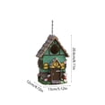 thumbnail image 3 of huayou Resin Woven Beehive Shaped Hanging Bird House, Sunflower Bee Floral Sculpture Detail, Decoration, for Garden Wild Bird Nest Rest Accessory, 3 of 6