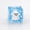 Light Blue, variant on 2.16" Glow-in-the-Dark Ice Cube Squishy Toy, Halloween Ornament Inside with Snowflake Glitter