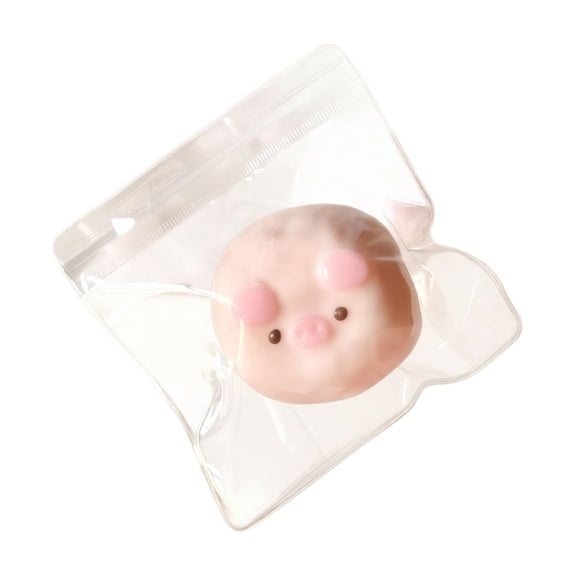 Knisume Piglet Squishy Stress Relief Toys – Slow Rising Squishy Toy Squeezable Soft Gel Fidget Toy Office Stress Reliever Anxiety Relief Gift,Pink
