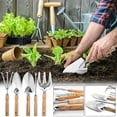 thumbnail image 3 of Stainless Steel Garden Shovel, Trowel, Wood Handle Greenerying Tool for Vegetables Flowers Weeding, 1-Pack, 3 of 5