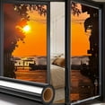 thumbnail image 3 of BinKFF One Way Window Privacy Film, Window Tint for Home, Sun Blocking UV Heat Blocker, See Out Not in Reflective Mirror Film, Removable Static Cling Glass Door Cover, 11.8" x 39.3", 3 of 3