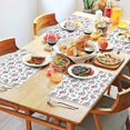 thumbnail image 2 of White Cow Milk Pattern Summer Placemats Table Placemats Set Of 4-Linen Kitchen Washable Placemats Table Mats 11.8"x17.7" Non-Slip Heat Resistant, 2 of 6