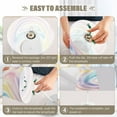 thumbnail image 3 of Table Lamp Small 5.9x10.8 Inches Table Lamps Night Light Tools & Home Improvement Bedroom Lamp Guest Room Lamp Study Lamp Office Lamp Color Swirl, 3 of 7