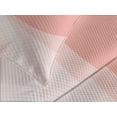 thumbnail image 4 of Ambesonne Salmon Quilted Bedspread Set 3 Pcs, Wedding Umbrella, King Size, Salmon and White, 4 of 5