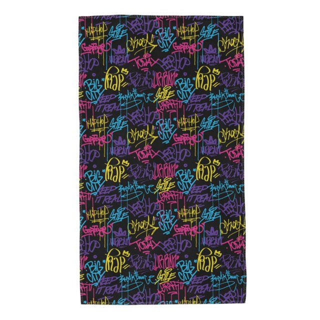 Fotbe Graffiti Art Toalla Premium con Patrón, Toalla de Microfibra de Secado Rápido, Ligera y Altamente Absorbente (27.5x16in), Ideal para Uso Diario