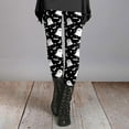 thumbnail image 4 of SNOWSONG Halloween Leggings for Women, Plus Size Leggings Women's Holiday Casual Halloween Printed Leggings Workout Exercise Bottoms, Womens Leggings, Tummy Control Leggings Black S, 4 of 6