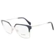 thumbnail image 1 of Brand New Miu Miu Women Authentic Eyeglasses MU 52OV UE6-101 Rx Blue Frame Italy, 1 of 6