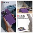 thumbnail image 6 of for iPhone 17 Wallet Case with Card Holder Premium PU Leather RFID Blocking Design iPhone 17 Back flip Rugged case for Women Men Magnetic Clasp Kickstand,Purple, 6 of 9
