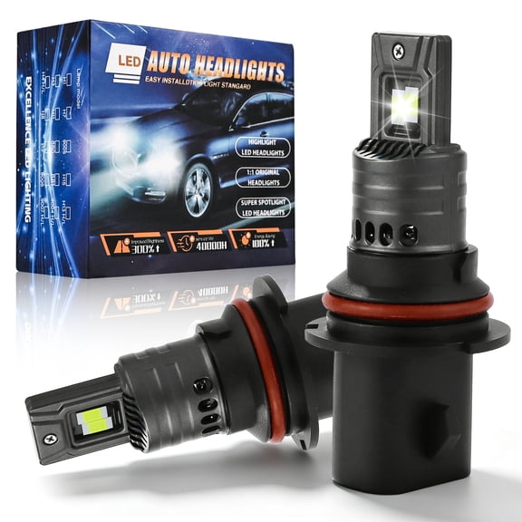9007/HB5 Automotive LED Headlight Bulb High Low Beam Headlight Replacement,2 Pcs