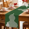 thumbnail image 5 of Green Gourd Table Runner 72 Inches, Modern Abstract Art Geometric Bed Runner Dresser Scarves Tabletop for Indoor Outdoor Parties/Ceremony/Banquet, 16" x 72", 5 of 9
