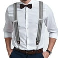thumbnail image 7 of Buyless Fashion 2 pack Suspenders for Men - 48" Elastic Adjustable Straps 1 1/4" - Y Back with Metal Hooks - 5137-2-Heather-Gray, 7 of 7