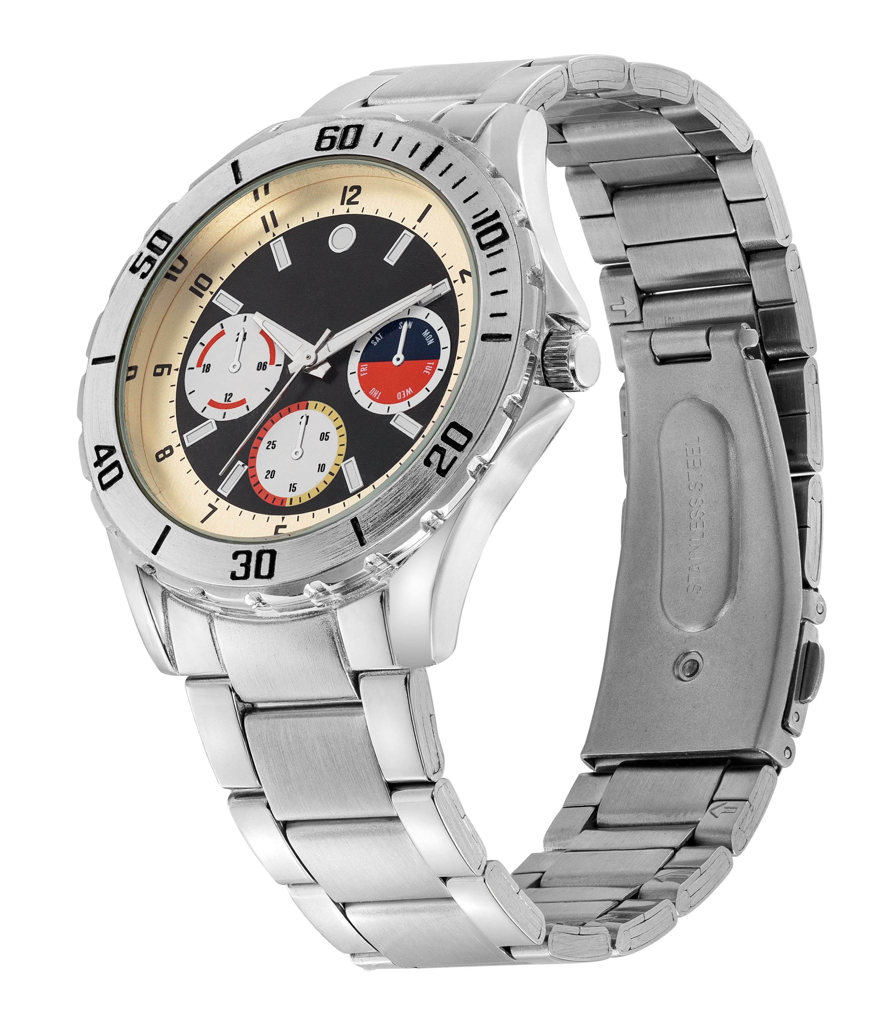 George Men's Black Bracelet Wristwatch