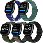 Relting Nylon Bands Compatible with Fitbit Versa 3 Band & Fitbit Sense Band for Women Men,Soft Breathable Replacement