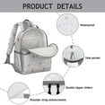 thumbnail image 4 of Princess Unicorn Butterfly Pattern Backpack for School,Cute School Bag,Schoolbag with Adjustable Shoulder Straps & Padded Back,15.25"x11.5"x5.25", 4 of 5