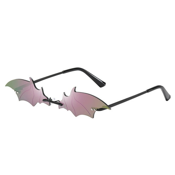 Clearance! sunglasses womens sunglasses men Funny Bat Shape Retro Sunglasses Glasses Eyewear Shades Vintage Irregular Unisex Big sales Multicolor1
