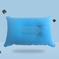 thumbnail image 6 of Portable Fold Outdoor Travel Sleep Pillow Camping tent inflatable pillow airplane hotel rest Comfortable Sleep Pillows light blue, 6 of 9