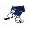 Medline Handheld Aneroid Sphygmomanometer w/PVC Tubing & Bladder, Adult, Blue