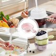thumbnail image 7 of SugarBloom Two-Layer Fruit and Berry Strainer Basket with Handle, Removable Draining Basket for Kitchen, Handheld Colander for Blueberries, Veggies, and Small Fruits,Pink, 7 of 7