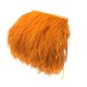 thumbnail image 1 of 1 yarda de plumas de avestruz teñidas para confección, iluminación, decoración y manualidades de ropa. naranja, 1 of 4