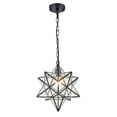 thumbnail image 4 of 16'' Large Moravian Star Pendant Light Clear Glass Hanging Star Lights on Chain, 4 of 4