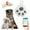 Grey, variant on BotaniNest Cat Dog Mini Tracking Prevention Smart Anti-Loss Device Tool Portable Pet Tracking Locator Bluetooth 5.2 Mobile Key Mini Realtime- Finder Device