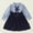 Blue, variant on HOMADLES Little Girls Long Sleeved Dresses Crewneck Casual Color Block Layering Kid Girls Dresses Casual Soft Clothing Dress Black 2-3T