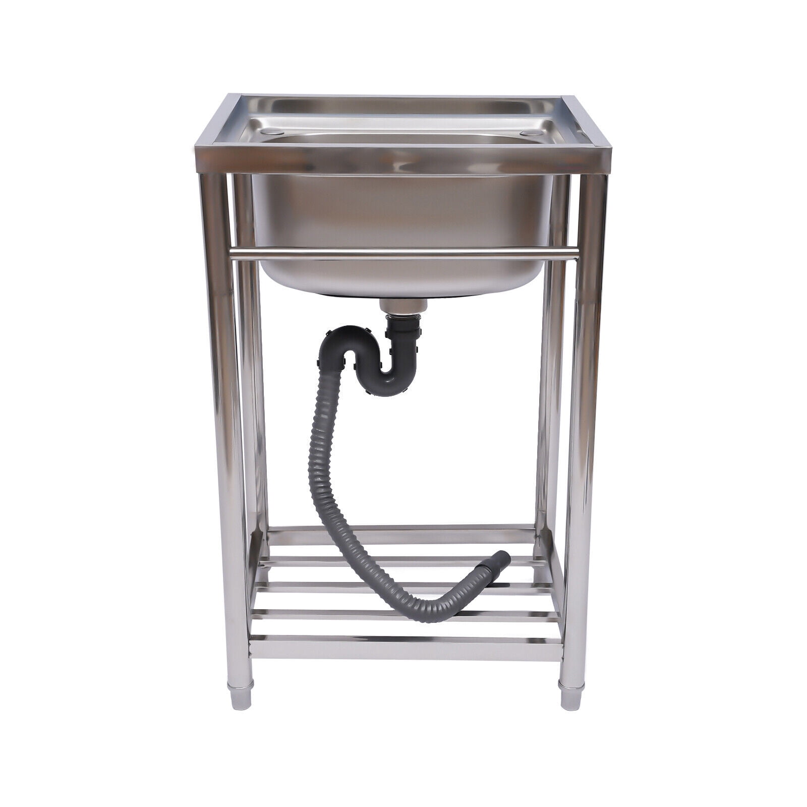 1 Compartment Commercial Utility Sink Stainless Steel Single Basin Kitchen Sink