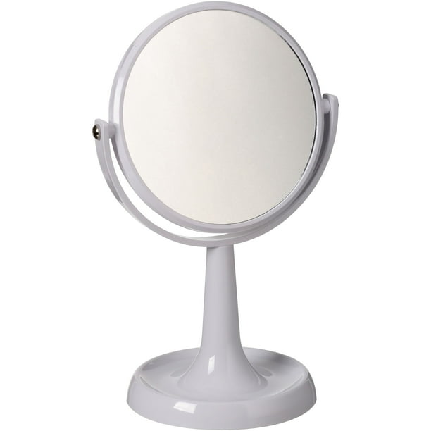 Mainstays Double Sided White Vanity Mirror 1 Each Walmart Com