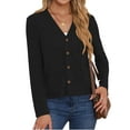 thumbnail image 3 of AskLazy Women's Open Front Cardigan Casual Loose Lightweight Cardigans Sweater,US Size,Black,L, 3 of 15