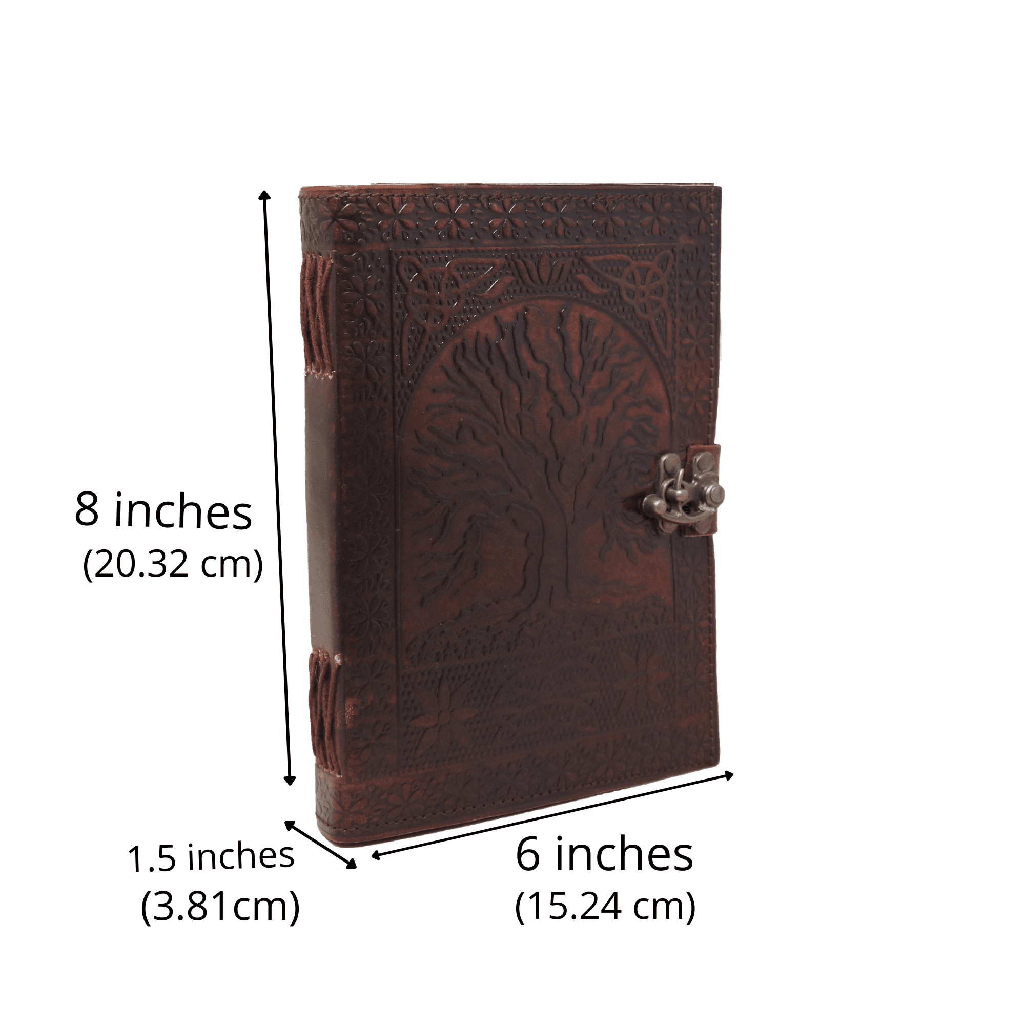 Jaald A5 Tree of Life Leather Journal Refillable Blank Notebook Travel Diary Daily Planner Writing Notepad Guestbook Gift for Artists