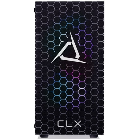 CLX - SET Gaming Desktop - Intel Core i5 10400F - 16GB Memory - GeForce RTX 3060 - 500GB NVMe M.2 SSD + 2TB HDD - White