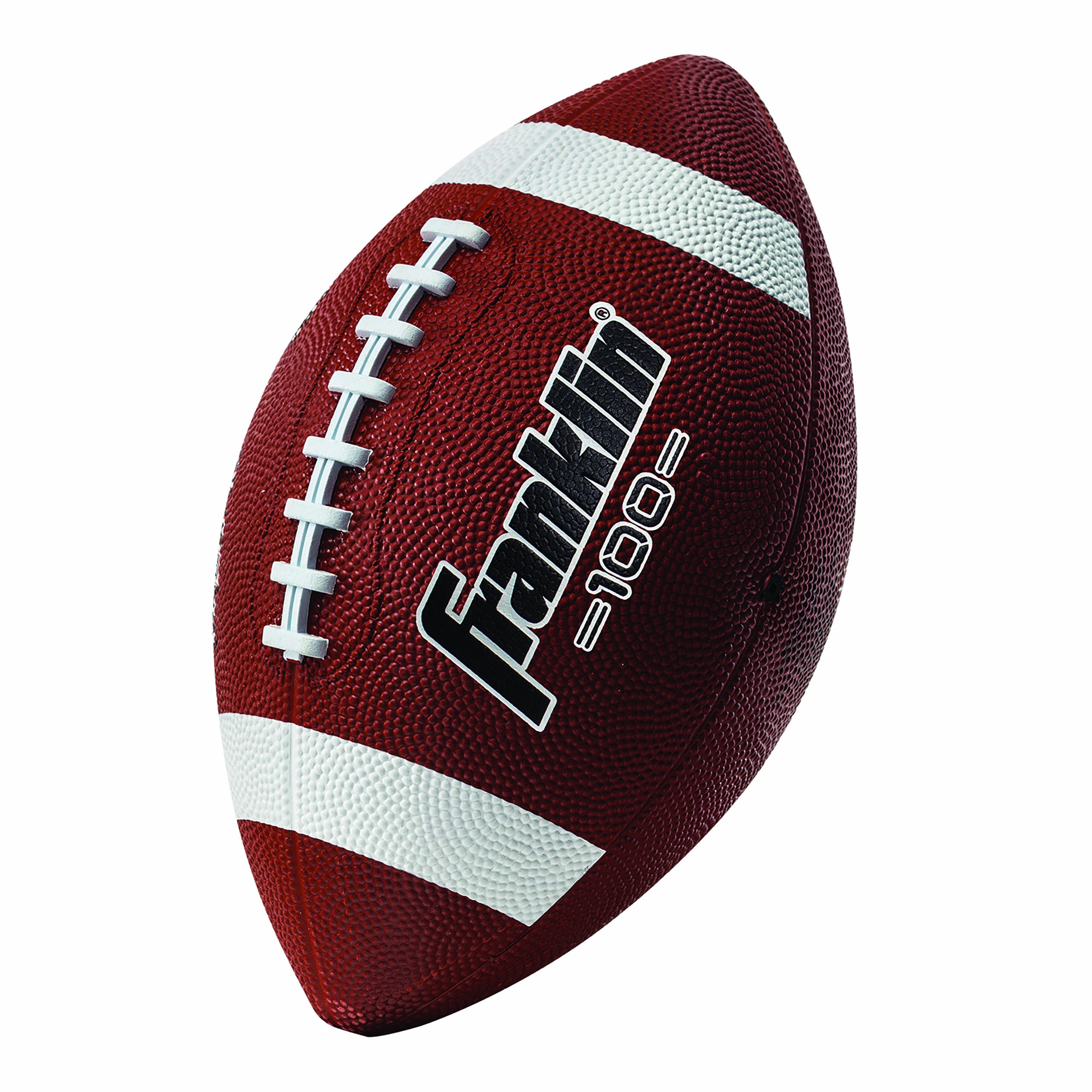 Franklin Sports Grip-rite 100 Rubber Junior Football Brown for sale online 