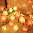 thumbnail image 1 of Cadena de luces LED de simulación de rosas, pequeñas luces intermitentes para decoraciones de propuestas románticas de boda y San Valentín, 1 of 6