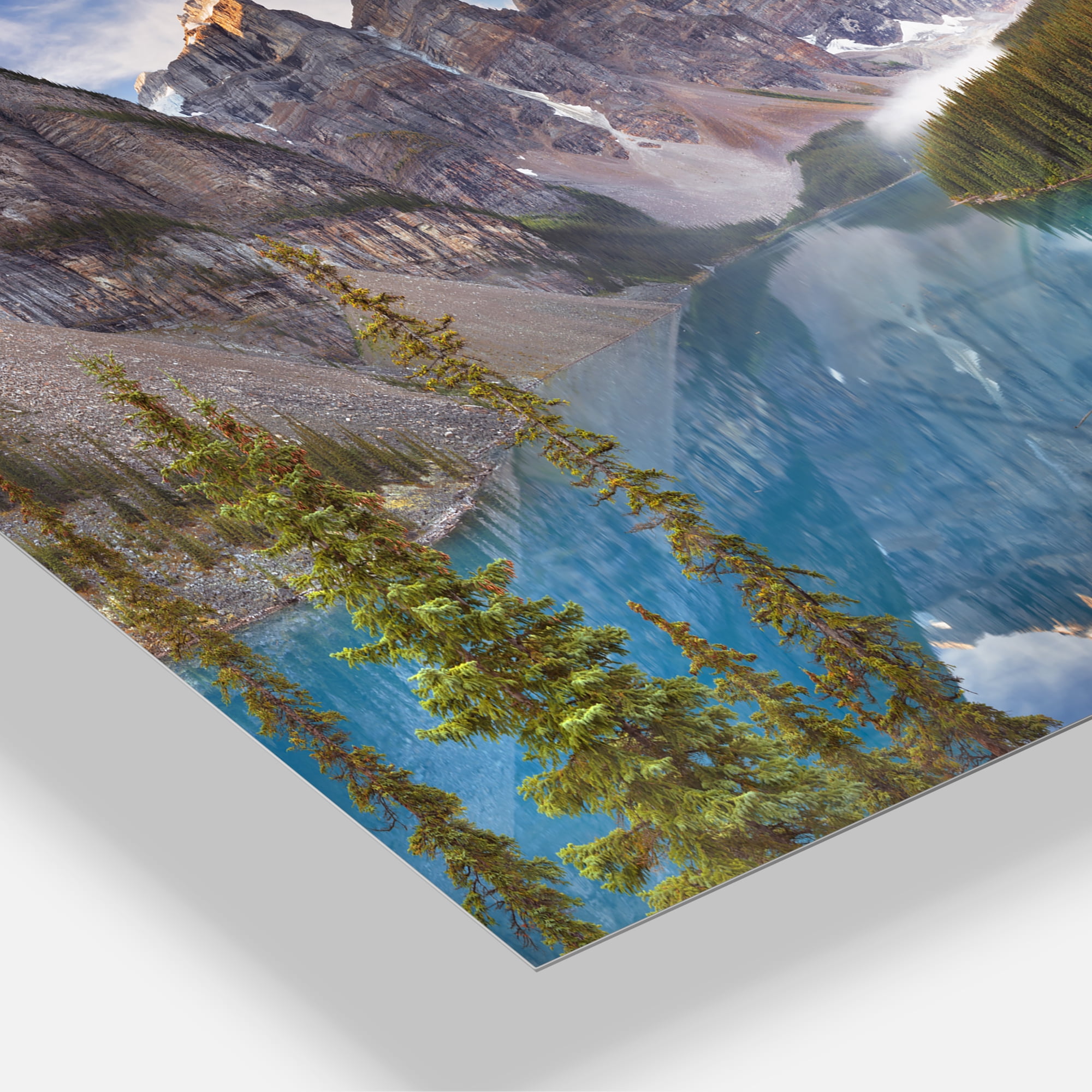 Designart 'Moraine Lake in Banff Park Canada ' Multipanel Landscape Metal Wall Art