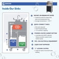 thumbnail image 4 of Ozark River Manufacturing Elite PRO1, Black Doors-Black Edges-Splashguard, NSF Certified Food Service Portable Sink Hand Wash Station, 110V, 4 of 9