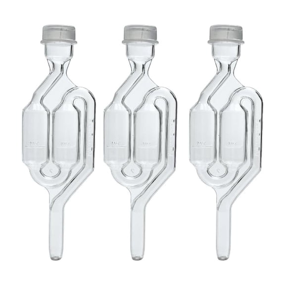 Homebrewstuff 3 pack Twin Bubble Airlock for Fermenting HomeBrewStuff