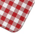 thumbnail image 5 of Red and White Plaid Pattern Dish Drying Mat for Kitchen 1 Pack, Ultra Absorbent Microfiber Dishes Drainer Mats,16"x18", 5 of 6