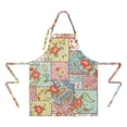 thumbnail image 2 of Pioneer Flower Floral Print Pattern Apron for Women and Men, Cotton Linen Waterproof with Pockets, Adjustable, 33x27 Inch for Kitchen, Gardening, BBQ, Salon, 2 of 6