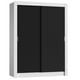 thumbnail image 1 of Ropero Closet Madesa Denver 2 Puertas Corredizas Blanco/Negro, 1 of 5