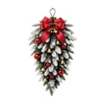 Aximioll Christmas Ball Ornaments 16 in, Teardrop Artificial Pine Swag ...