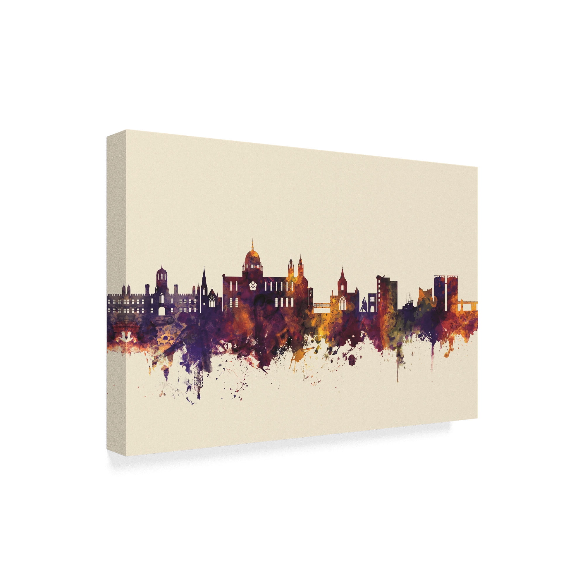 Trademark Fine Art 'Galway Ireland Skyline III' Canvas Art by Michael Tompsett