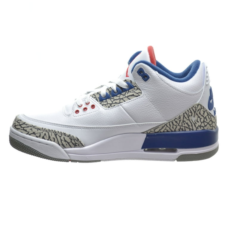 Air Jordan 3 Retro OG Men's Shoes White/Fire Red/True Blue 854262