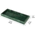 thumbnail image 2 of Bandeja de tocador de baño de mármol HESHIBI Natural Stone Green, 2 of 8